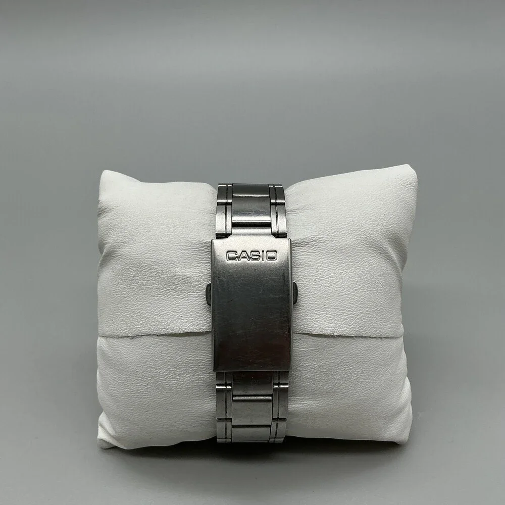 Casio 2747 AW-81 Telememo 30 Mens Watch 39mm Silver Dial Stainless Bracelet 7.5